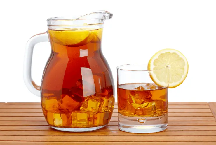 caffeine in iced tea how much caffeine is in a glass of ice tea